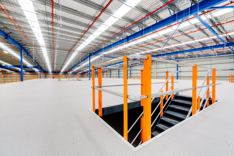 Mezzanine floors - Invenco Warehouse - Australia